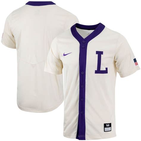 men's nike natural lsu tigers replica full-button baseball jersey|LSU Men's Nike College Replica Baseball Jersey. Nike.com.